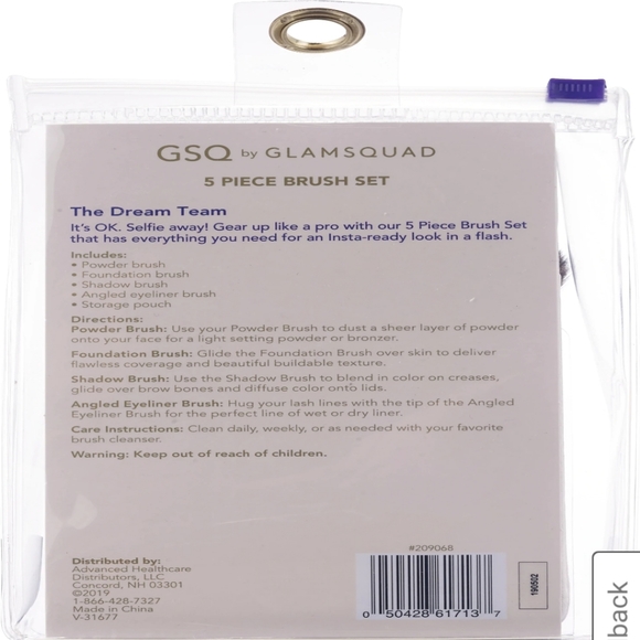 GLAMSQUAD Makeup 25 Gsq By Glamsquad 5 Piece Brush Set Poshmark